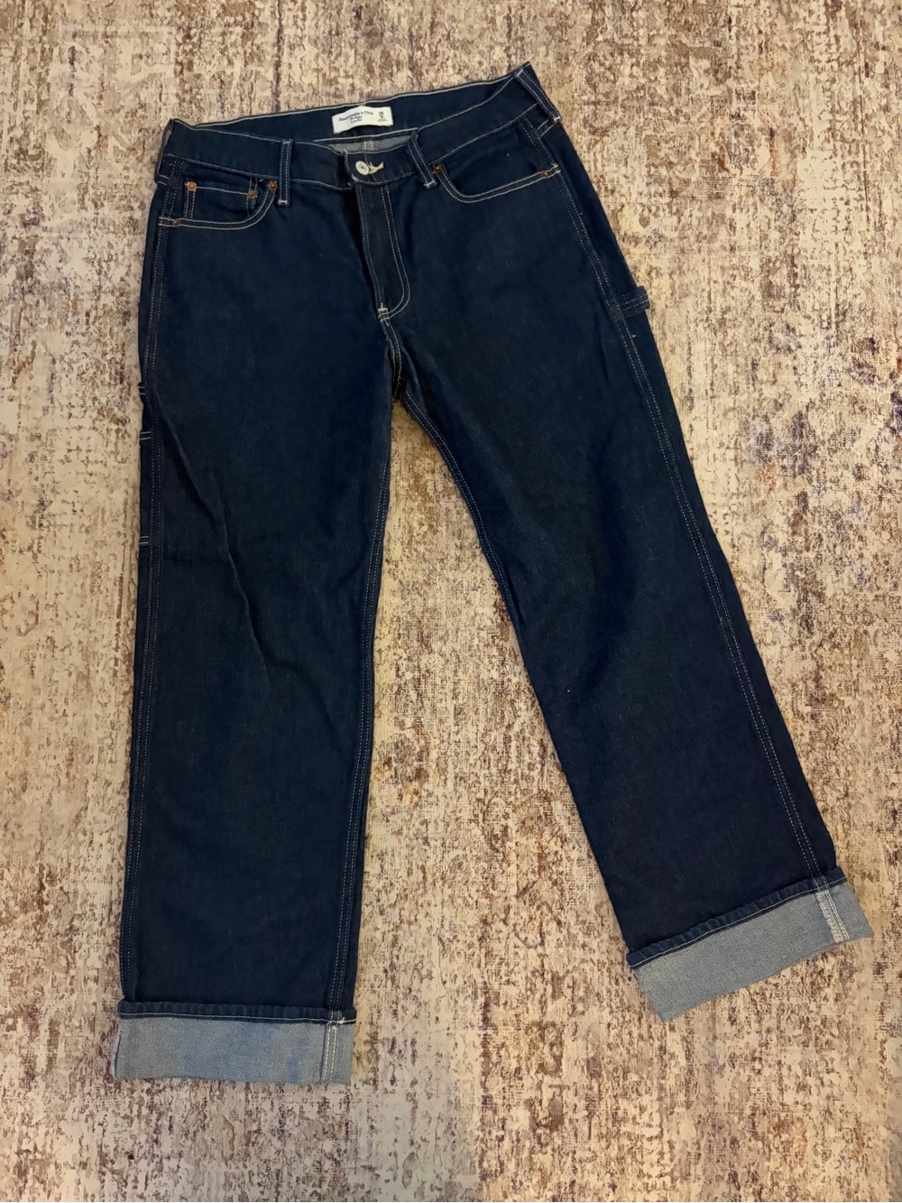 Abercrombie & Fitch The Baggy Low Rise Curve Love Jeans - Short